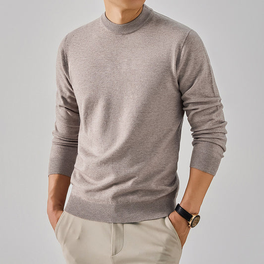 Mens Multi-Color Thickened Knit Sweater