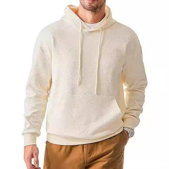 Men's Fleece-Lined Sweater For Autumn And Winter